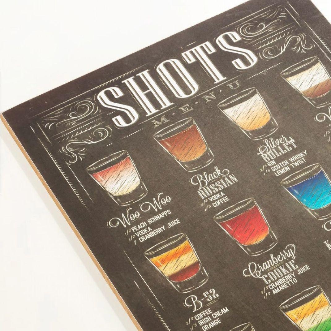 木製看板40 】カクテル sh★壁掛けポスターbarバーお酒インテリアおしゃれ絵