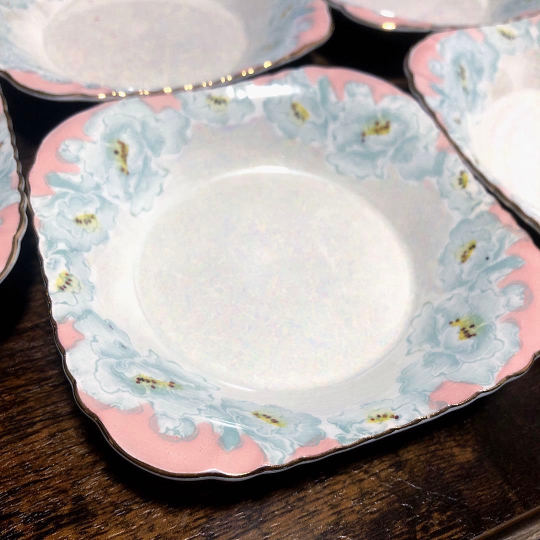 東洋陶器　TOTO 花柄　金彩　アンティーク　プレート　皿　小倉　KOKURA