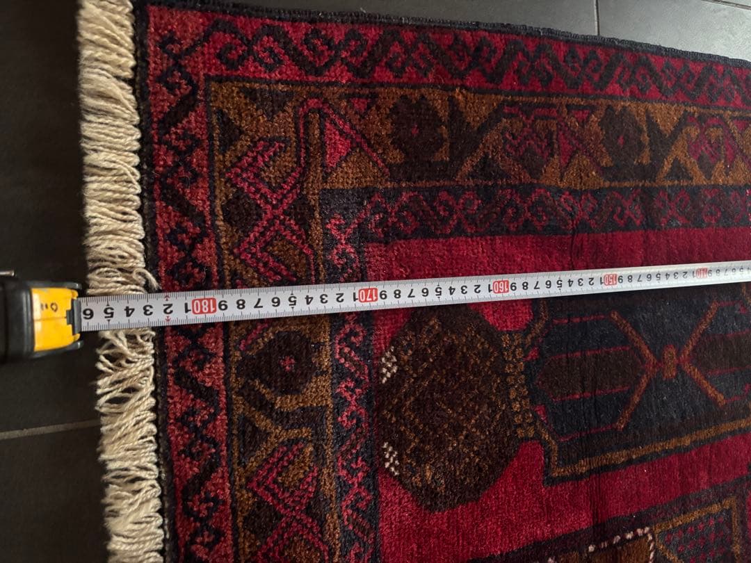 ビンテージラグ　伝統的　ウールラグ　アフガニスタン