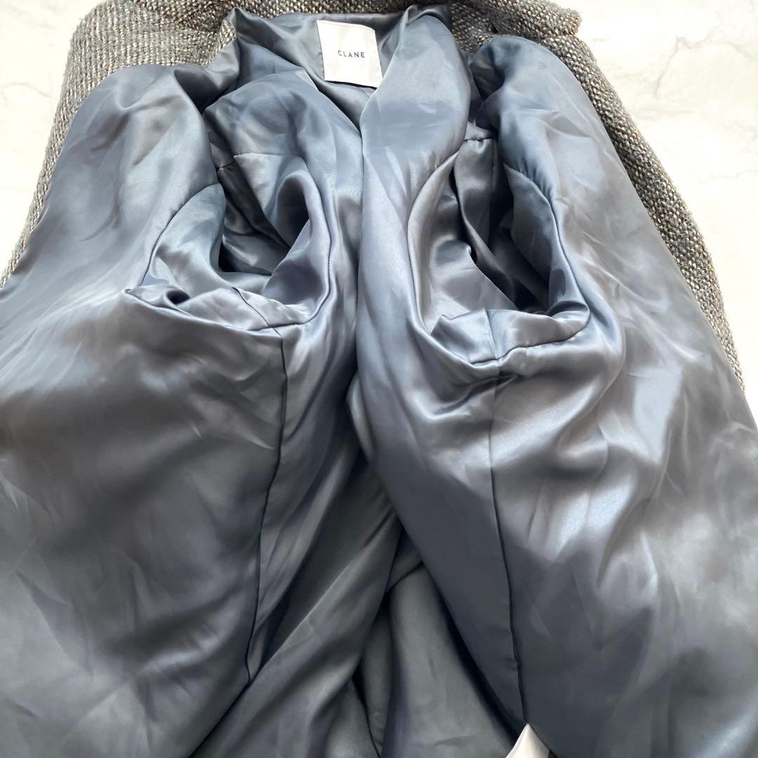 CLANE クラネ　MIX LOOP TWEED BOX COAT ツイード