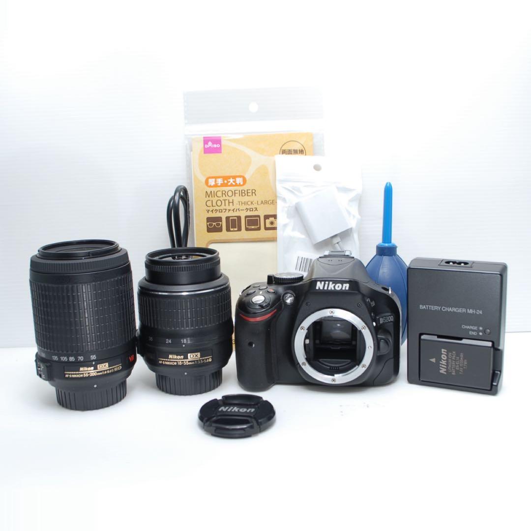 ❤️スマホ転送OK❤️Nikon D5200 軽量で持ち運びが楽 美品 高画質