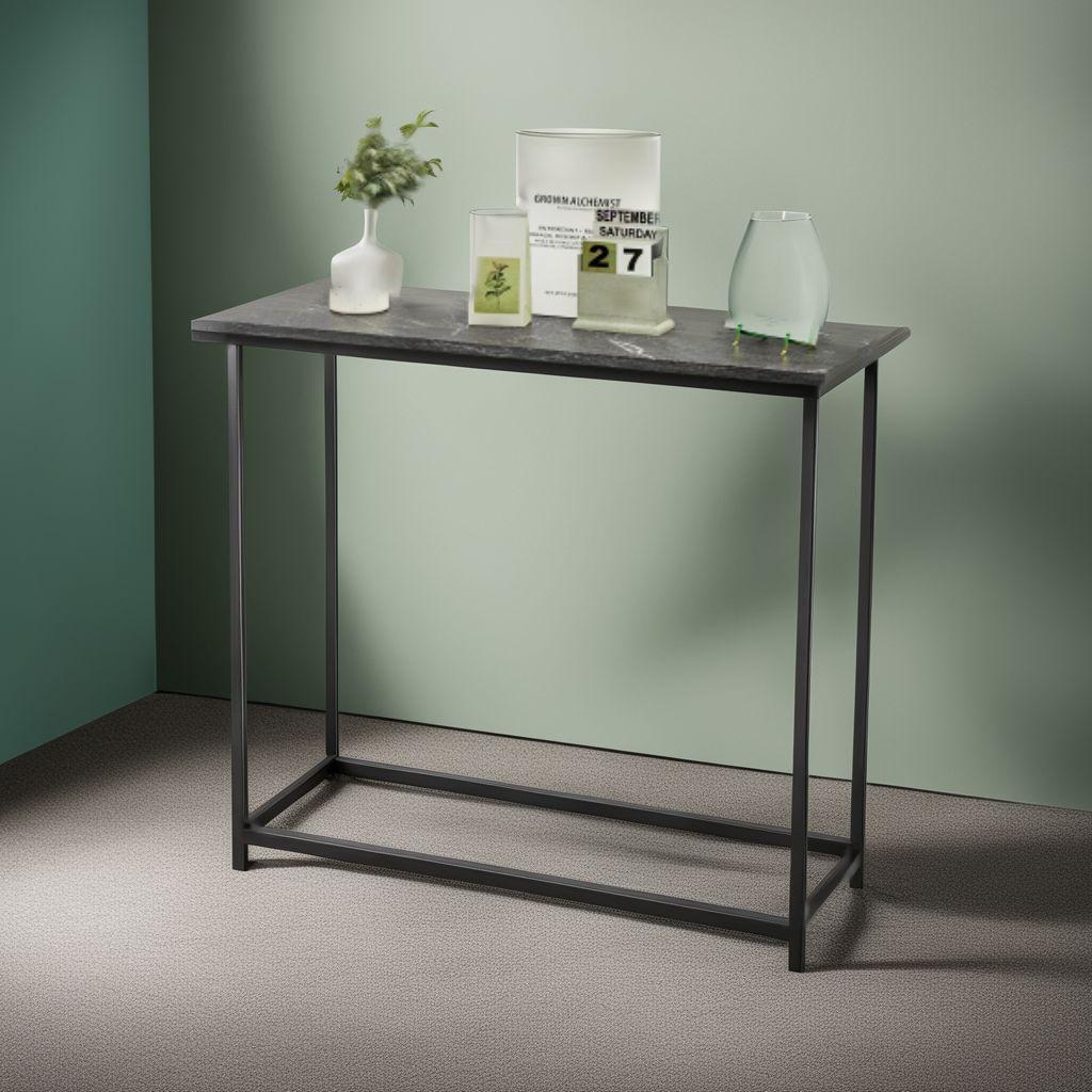 インテリアほどの高級感 コンパクトの玄関テーブル 大理石