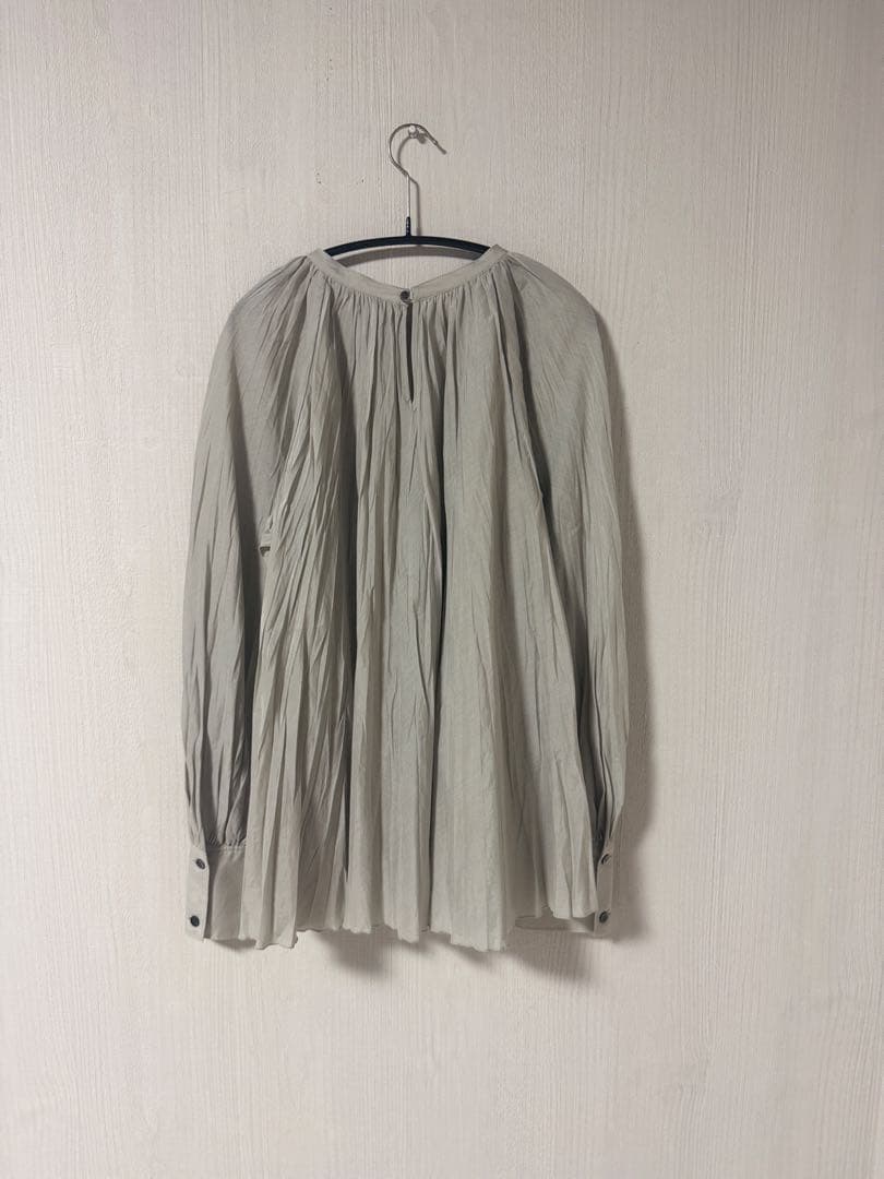 Whim Gazettコットンシルクテシボリブラウス