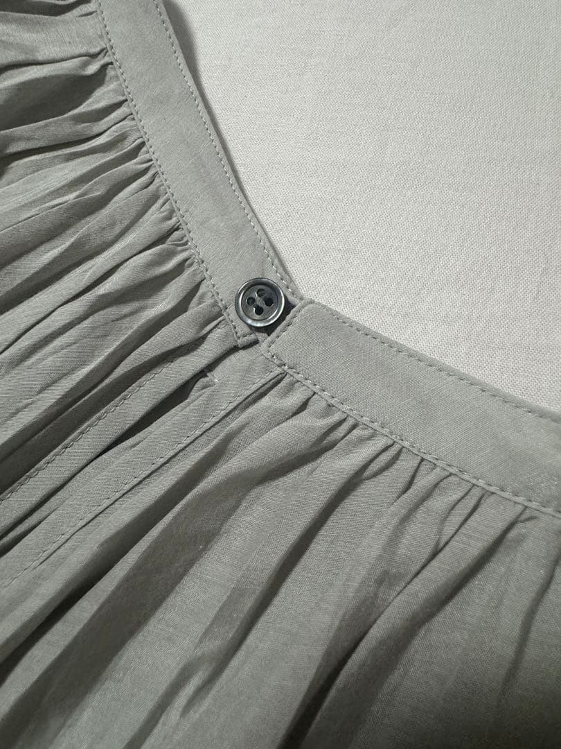 Whim Gazettコットンシルクテシボリブラウス