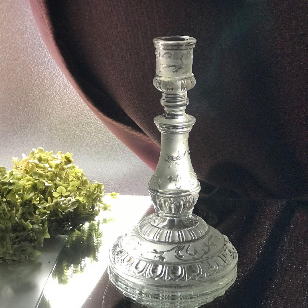 激レア★オールドバカラBACCARATルネサンス★クリスタルキャンドルホルダー♪