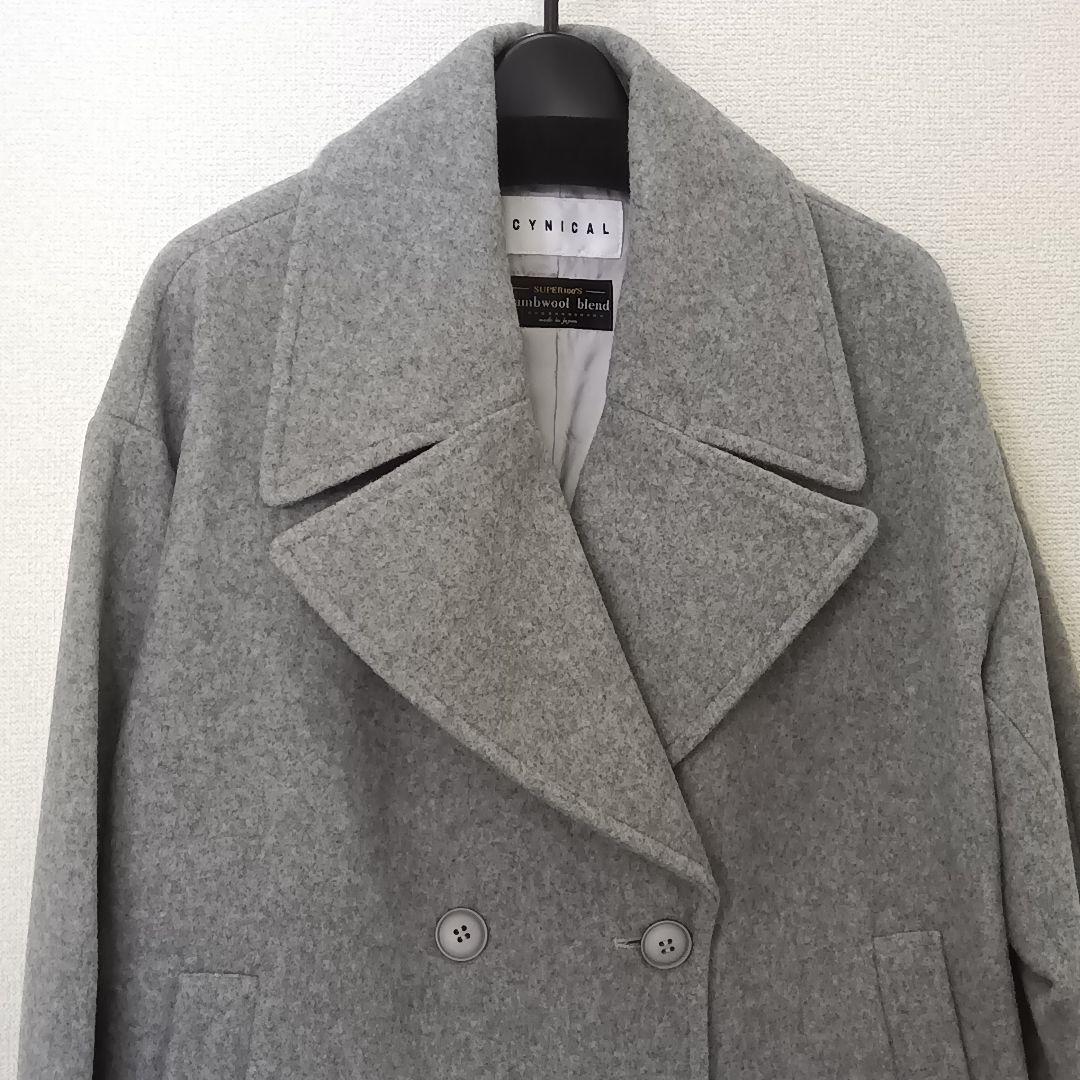 Mal. 新品タグ付 シニカル コート ウール コクーン グレー フリーサイズ