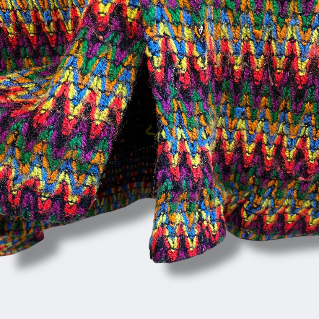 3点¥10,000 ビンテージ 古着 卸 レトロ 80's ウール柄シャツ