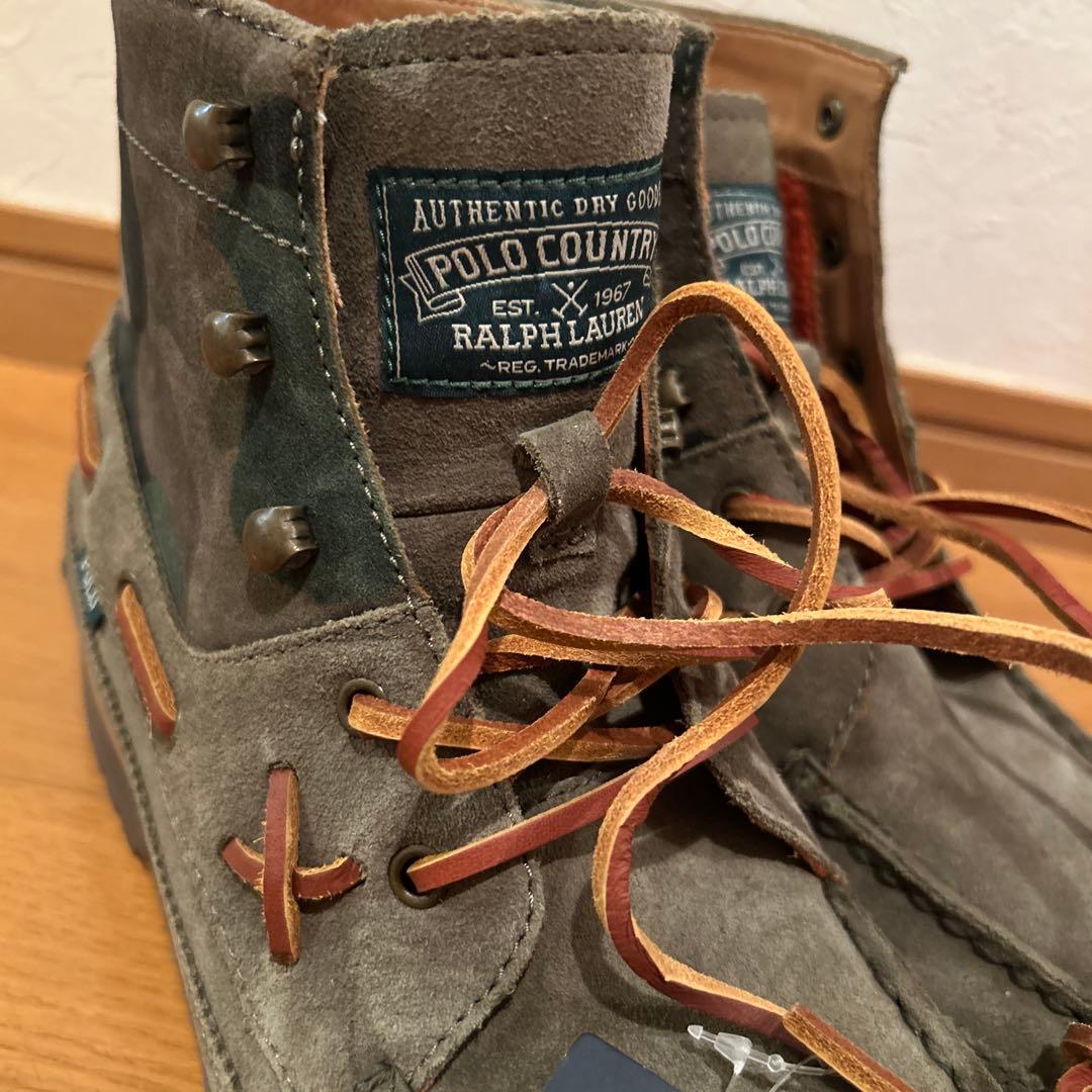 未使用　タグ付き　POLO RALPH LAUREN レザー ブーツ