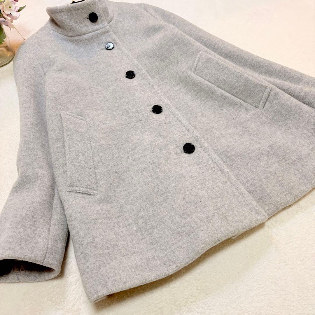 MACKINTOSH LONDON ウールコート 38 グレー ハーフ丈