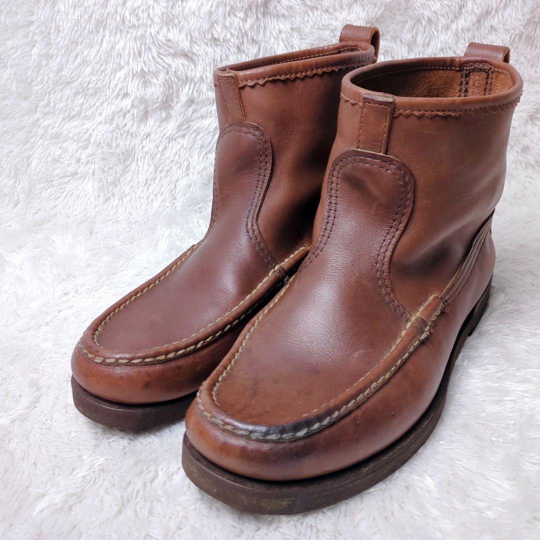 ラッセルモカシン ノックアバウト ブラウン ショートブーツ フェード感