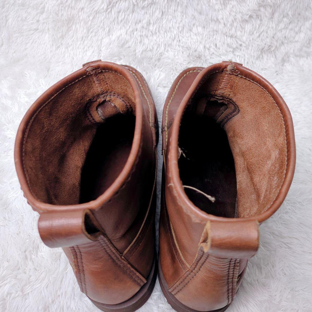 ラッセルモカシン ノックアバウト ブラウン ショートブーツ フェード感