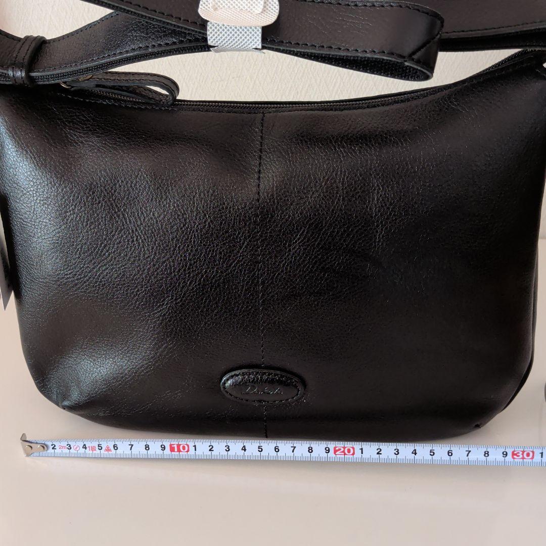 Dakota ブラック ショルダーバッグ・イエローポーチ2点セット