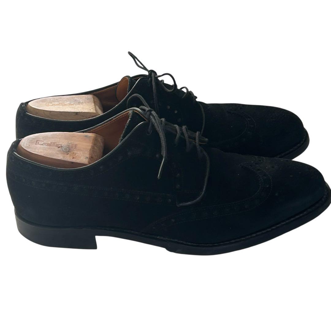 MICHAEL25 スコッチグレイン スエードウイングチップシューズ