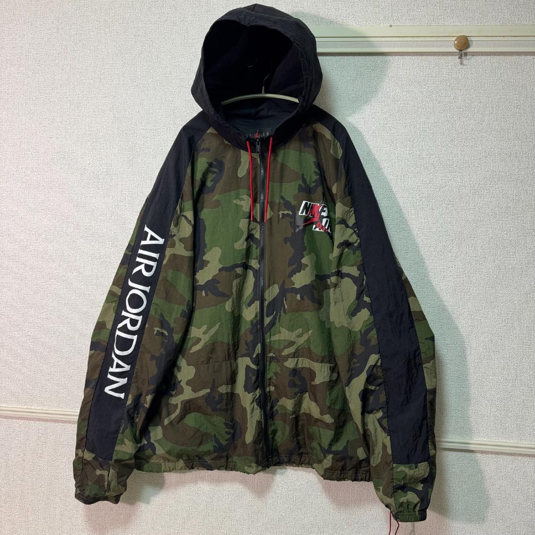 NIKE AIR JORDAN ナイロンジャケット 迷彩 カモフラ 希少 3XL