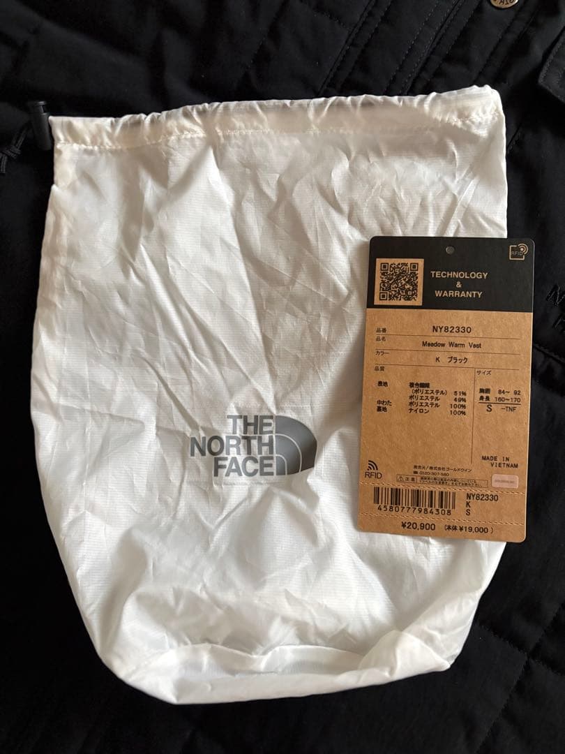 ノースフェイス ベスト ブラックS