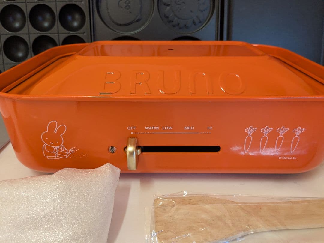 【未使用】BRUNO ミッフィー コンパクトホットプレート BOE087