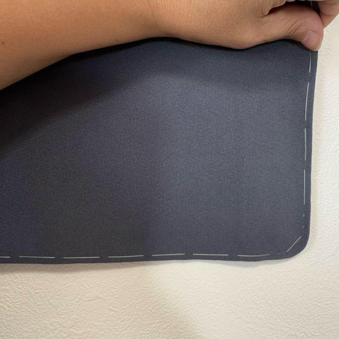 しつけ付き　正絹　袷　現代　広襟　訪問着　着物　165 二代目　山田栄一　紺　青