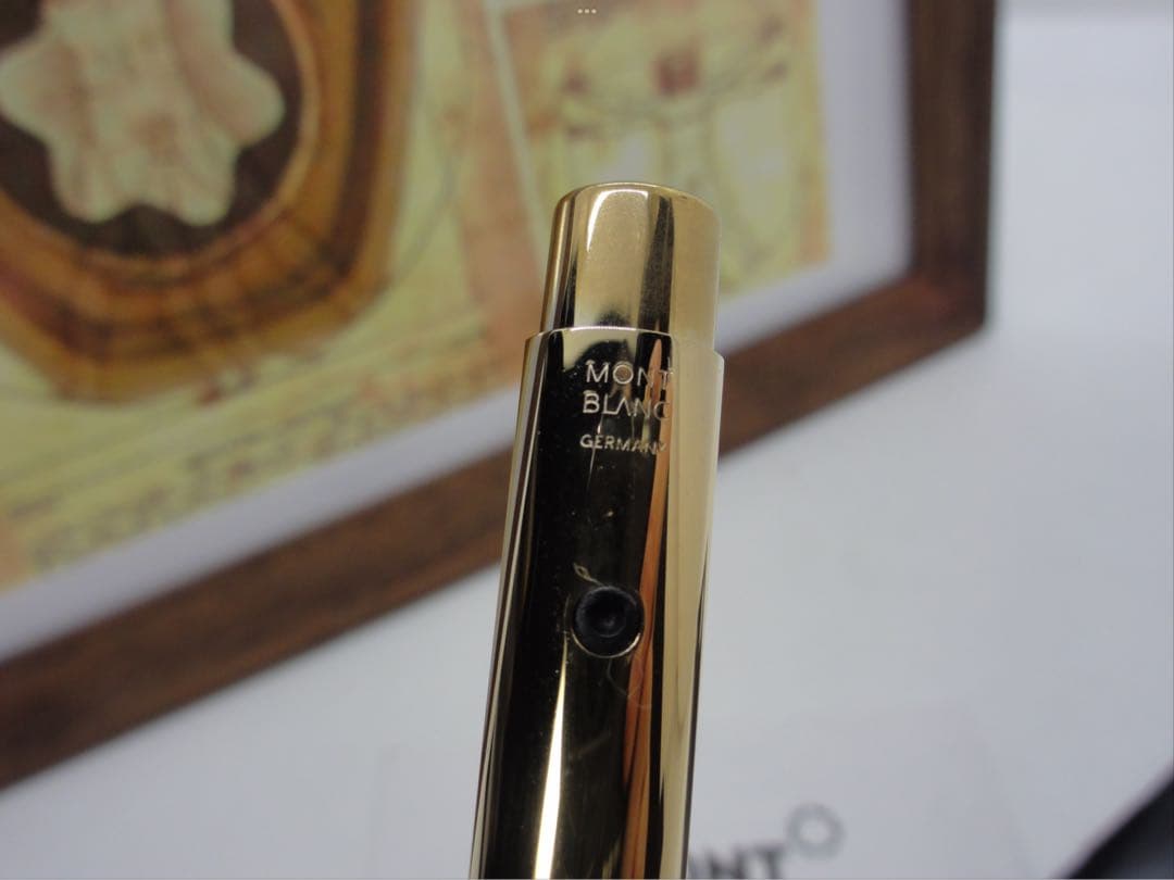 モンブラン⭐️レオナルド総金張りチタンTitaniumNo20280⭐️人間工学形状