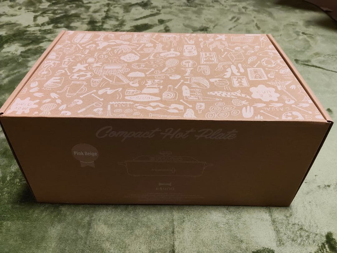 ブルーノ　BRUNO コンパクトホットプレート　ピンクベージュ　新品