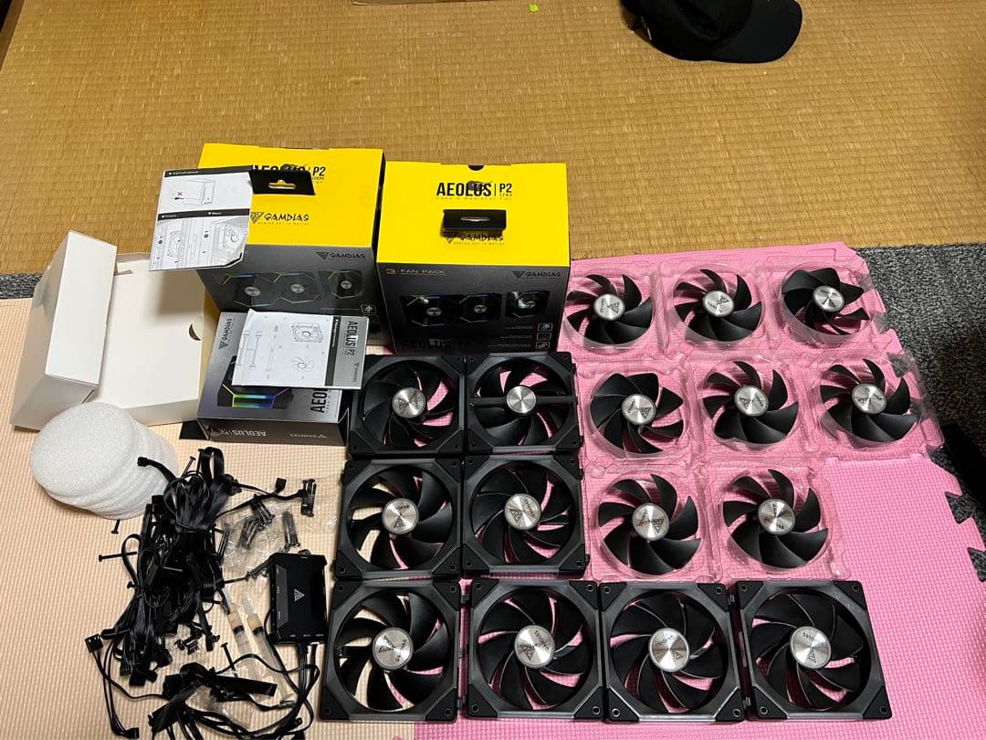 GAMDIAS ゲーミングファン AEOLUS P2-1203 30mm厚　8個