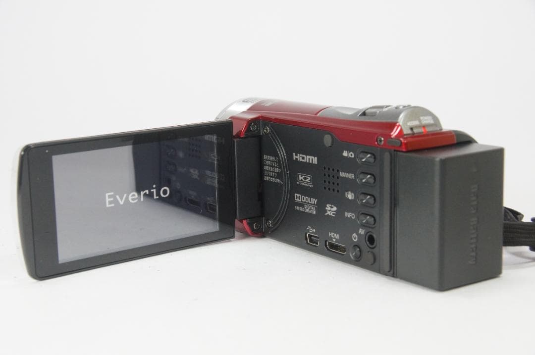 【極美品】JVC Everio GZ-HM199 ビデオカメラ レッド 箱付き