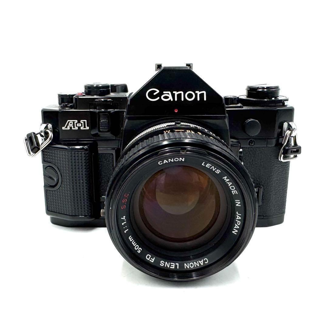 美品 Canon A-1 フィルムカメラ FD 50mm f1.4 レンズ