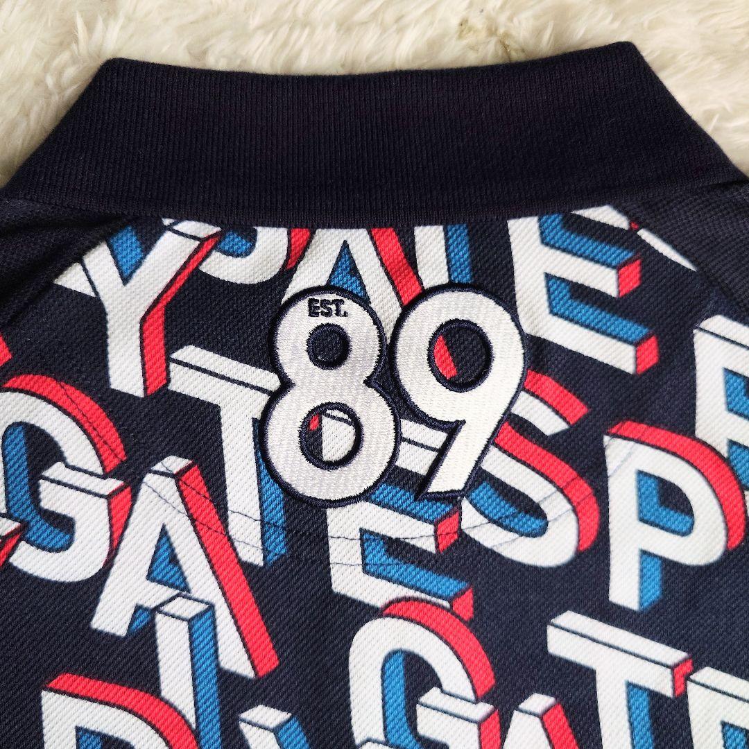 新品/タグ付き パーリーゲイツ 半袖 ポロシャツ 速乾 刺繍ワッペン PGロゴ