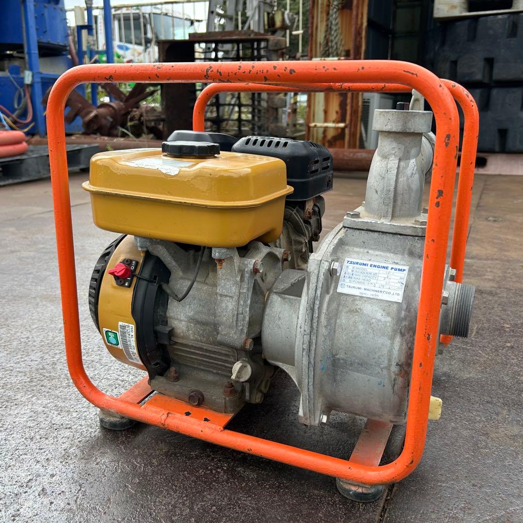 【状態良好】エンジンポンプ　TSURUMI　LA50A　2011年製　ホース付属