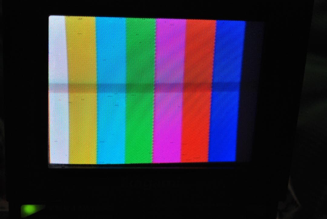 Ikegami6インチカラーモニターTM6-１AV中古動作品の出品です。