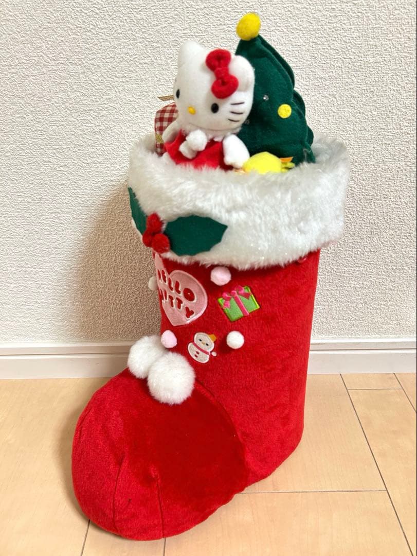 サンリオ キティちゃん クリスマス ブーツ サンタクロース ぬいぐるみ 希少