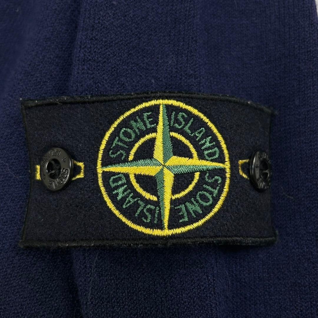 5652【美品】ストーンアイランド☆タートルネックセーター 人気ロゴワッペン