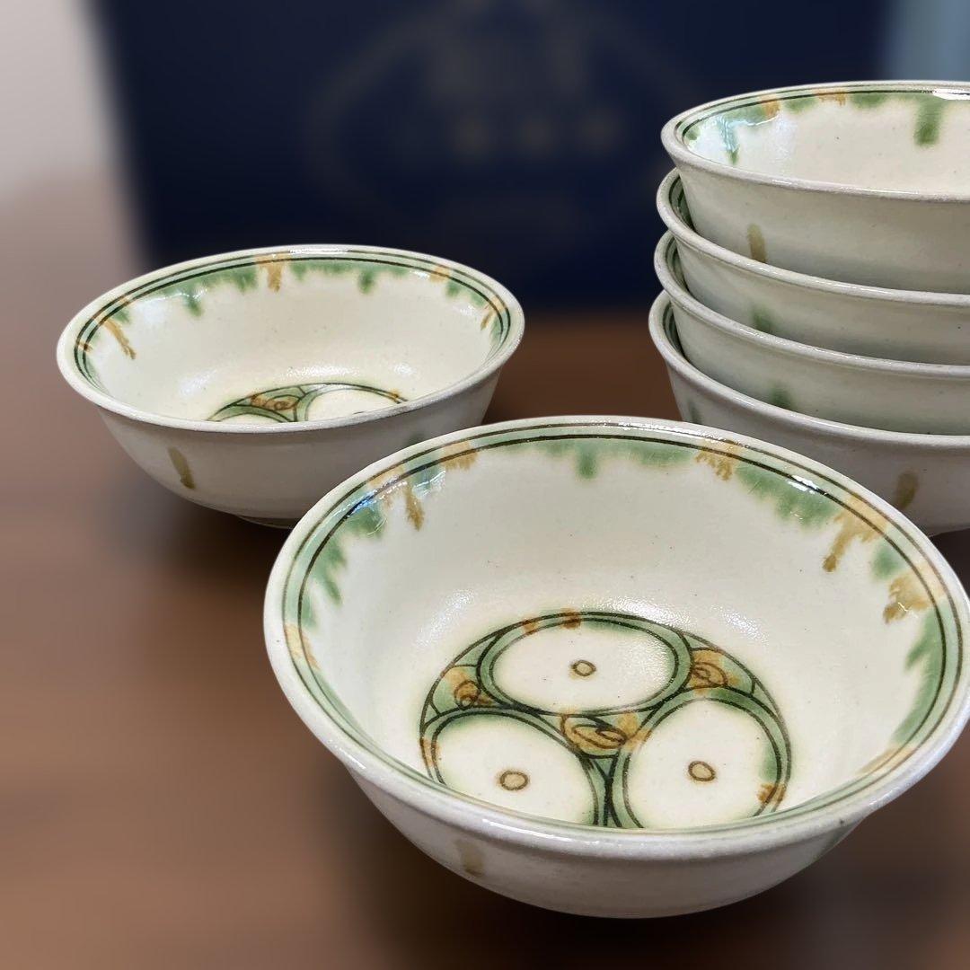 幸兵衛窯　オリエントの夢　三彩取鉢　6客揃え　加藤年男監修