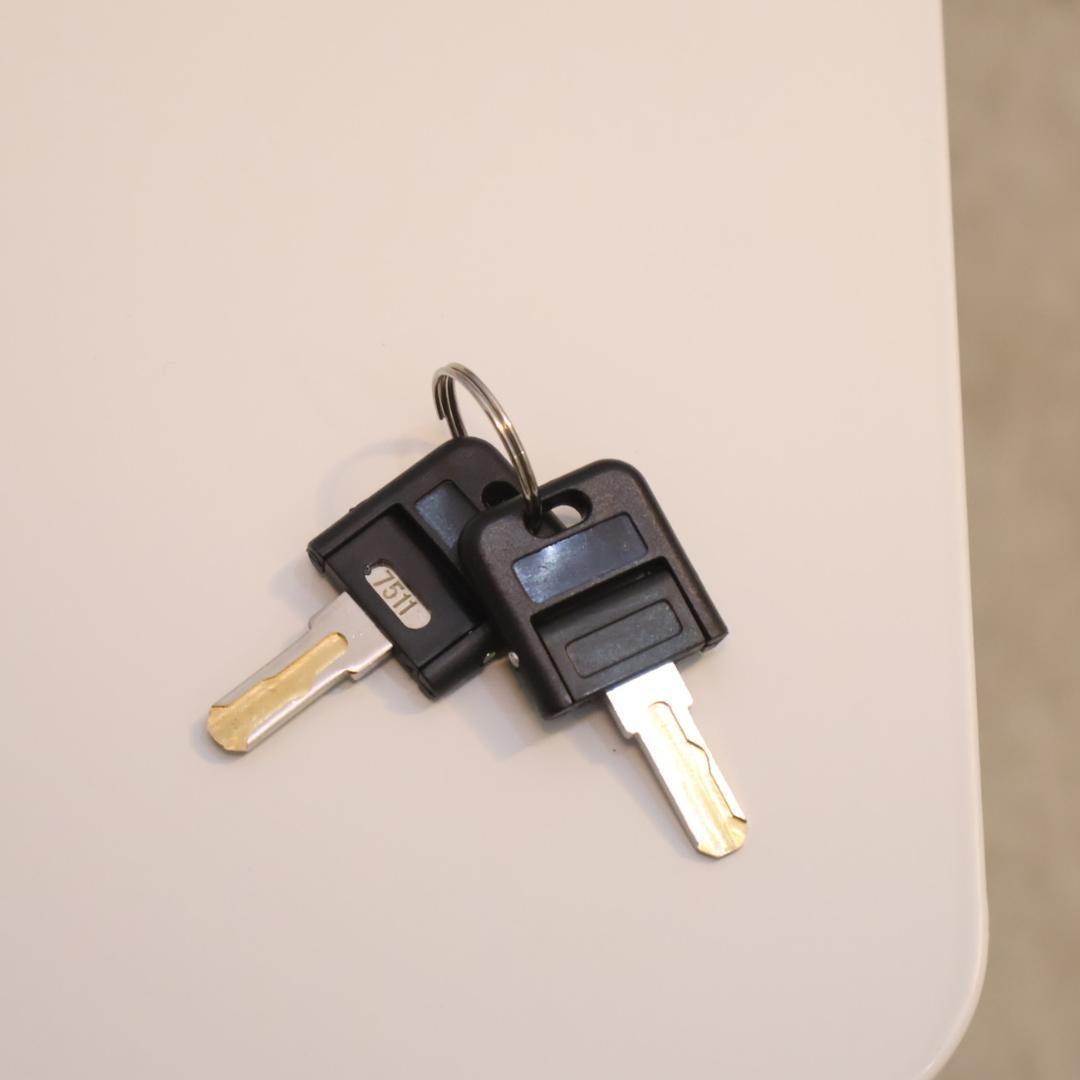 関家具 TORIA トリア スリムチェストワゴン コンパクト デスクワゴン 鍵付