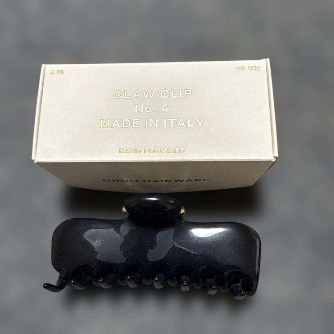 【Undo Hairware】No. 4 Claw クリップ　イタリア製ブラック