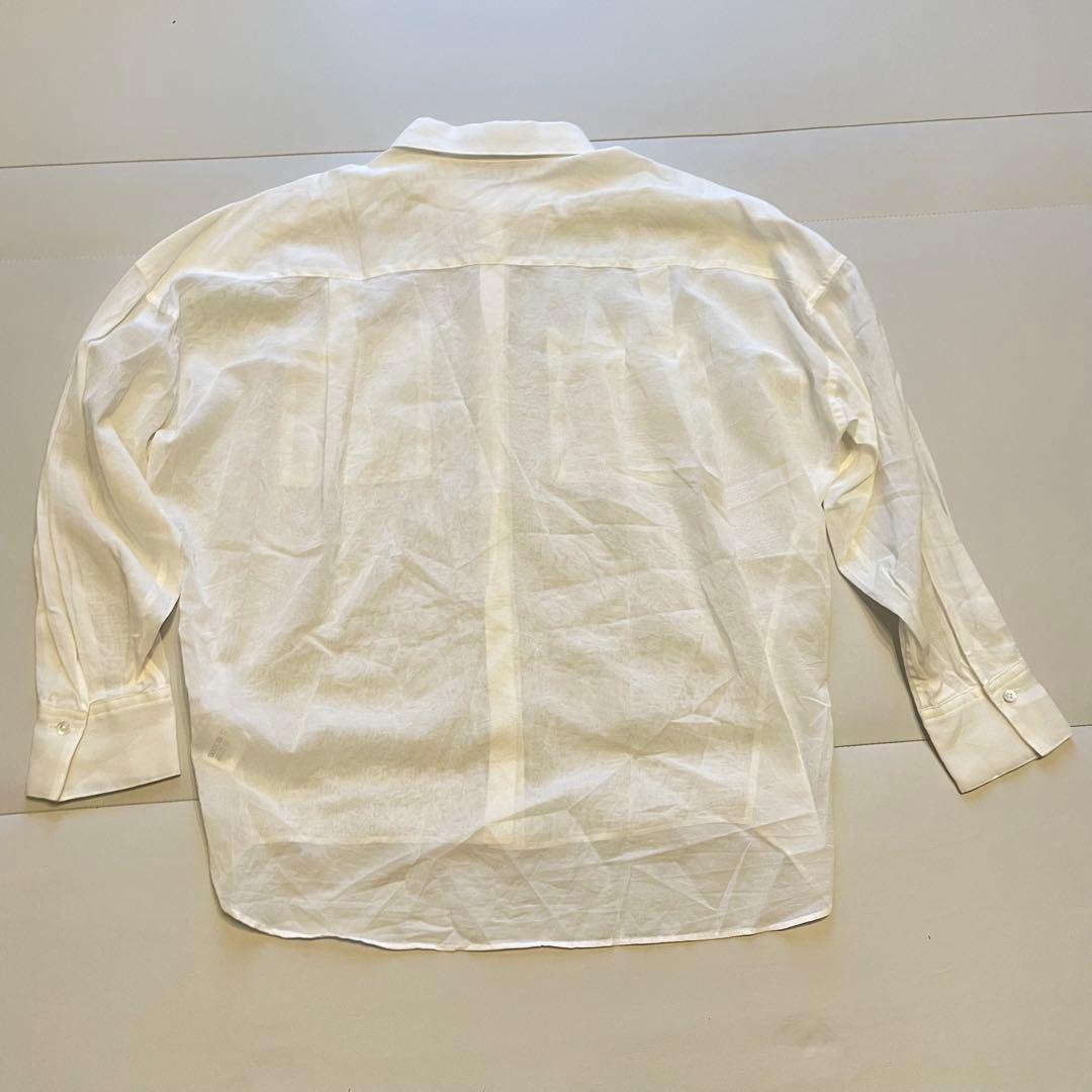 美品⭐︎soeju オーガニックコットンシアーシャツ　ホワイト　定価14,300円