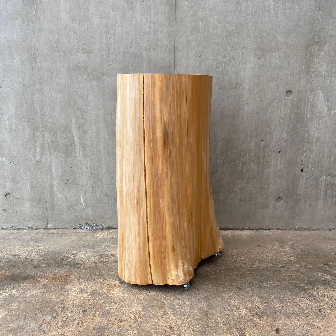 【ひのき切り株のスツール】丸太 椅子 サイドテーブル オブジェ インテリア 什器