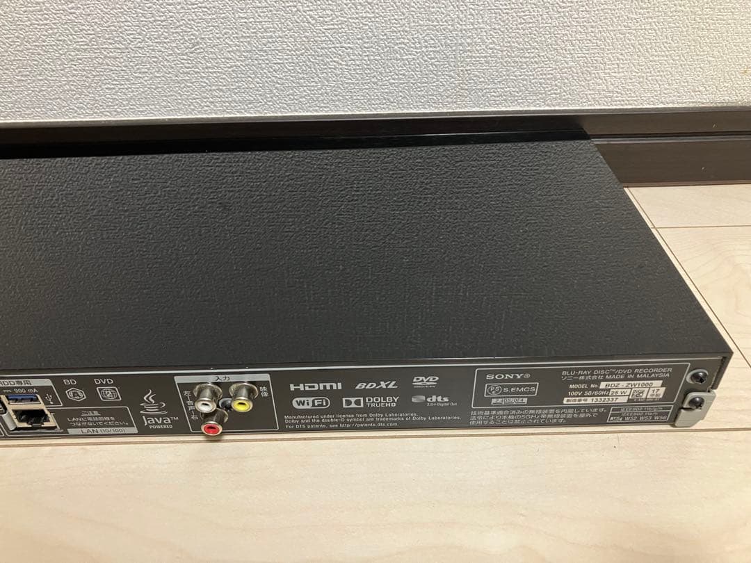 BDZ-ZW1000 動作品　本体のみ　ソニー