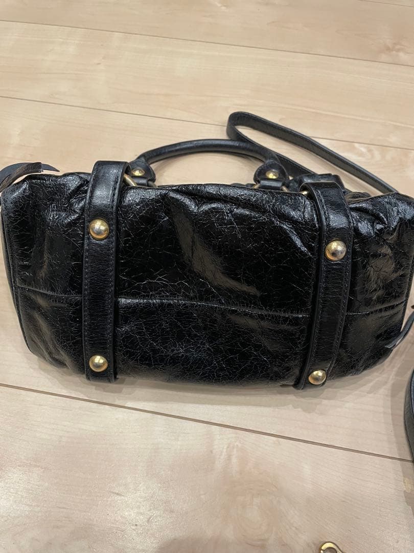 miu miu 2way ショルダーバッグ ブラック