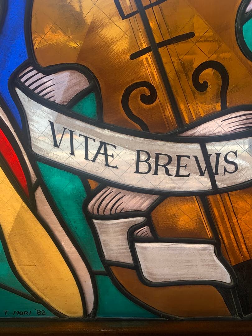 ステンドグラス絵付けパネル 「ARS LONGA」