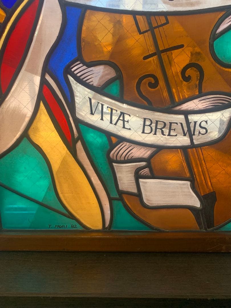 ステンドグラス絵付けパネル 「ARS LONGA」