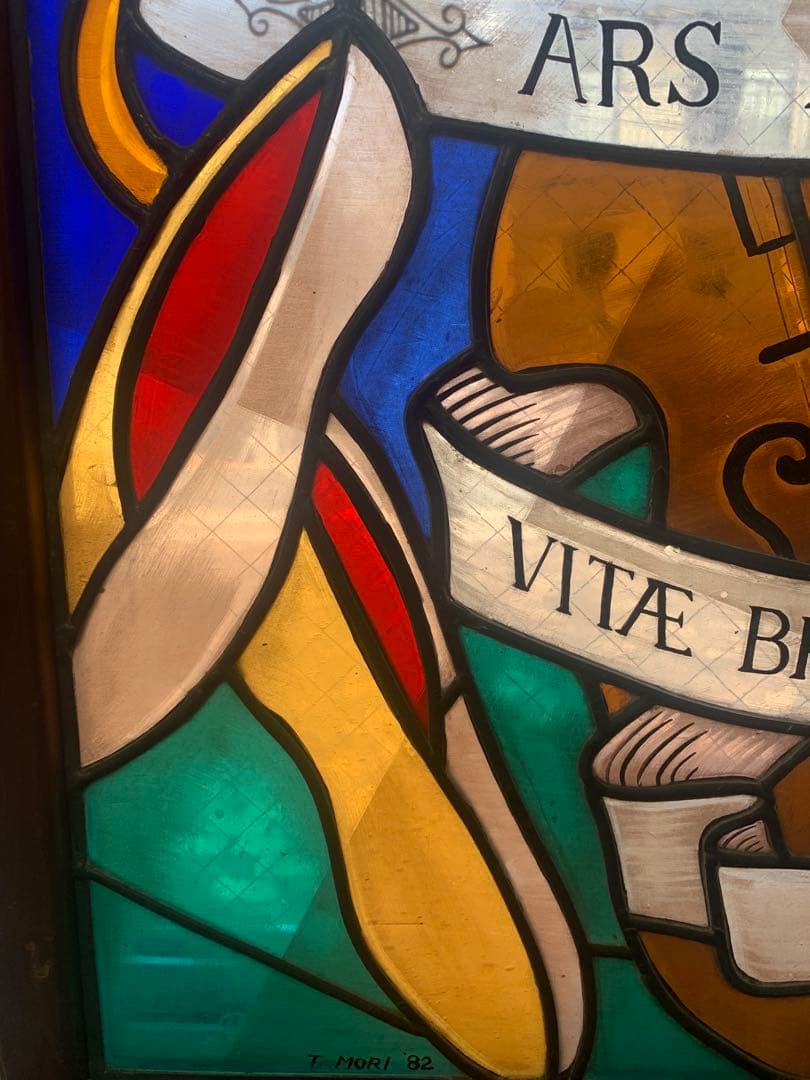 ステンドグラス絵付けパネル 「ARS LONGA」