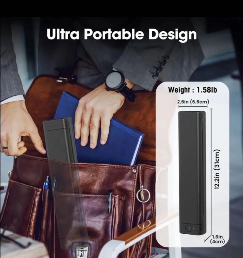 【Pmo M08F】A4 モバイルプリンターワイヤレス 用紙100枚付き