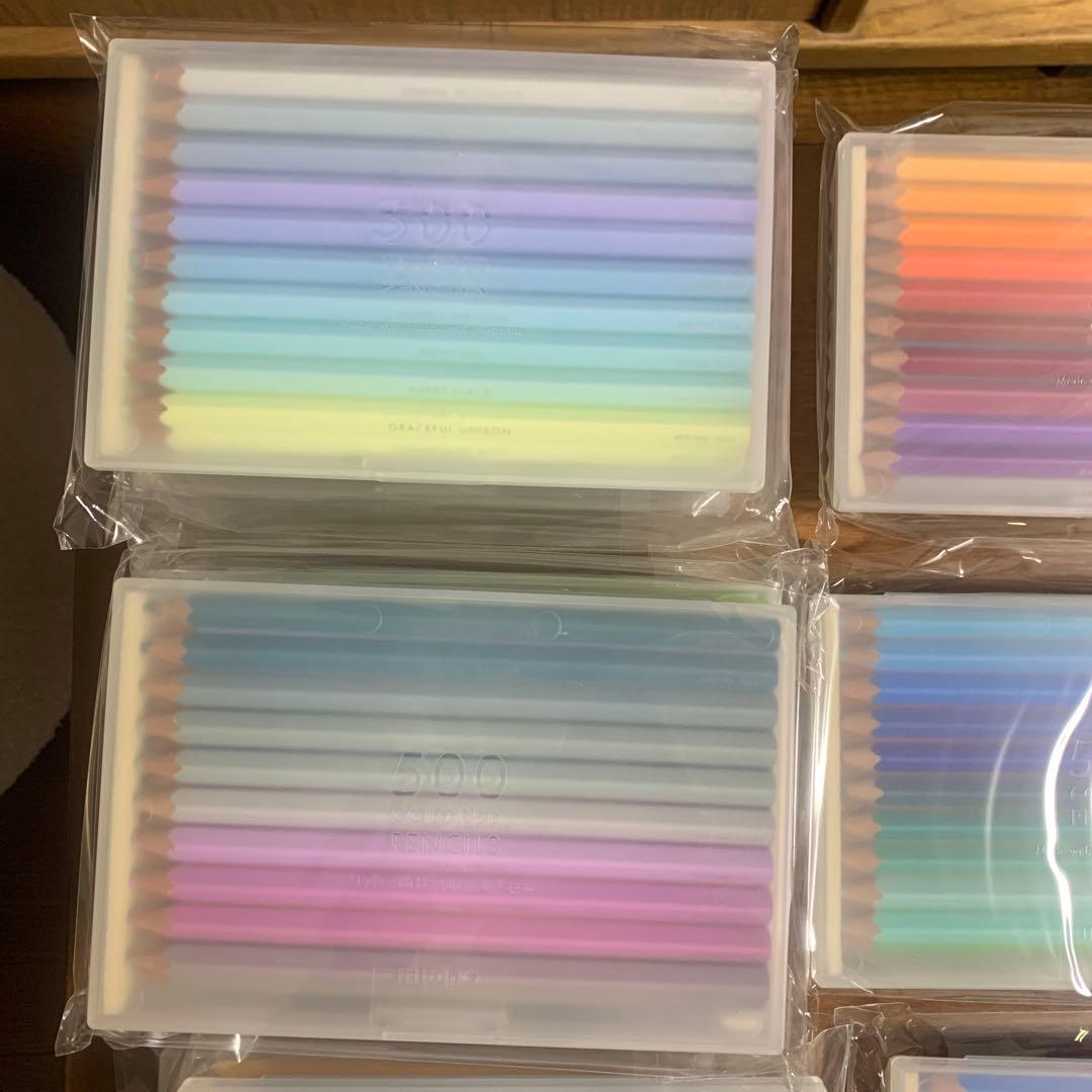 500本 カラフル色鉛筆セット