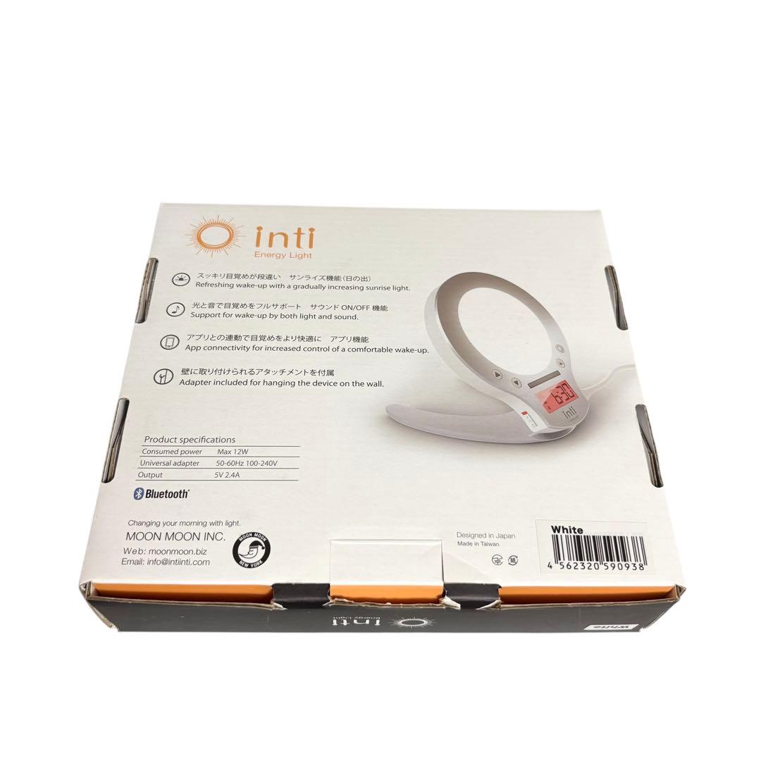 moonmoon 光目覚まし時計　Inti inti4s ホワイト アラーム