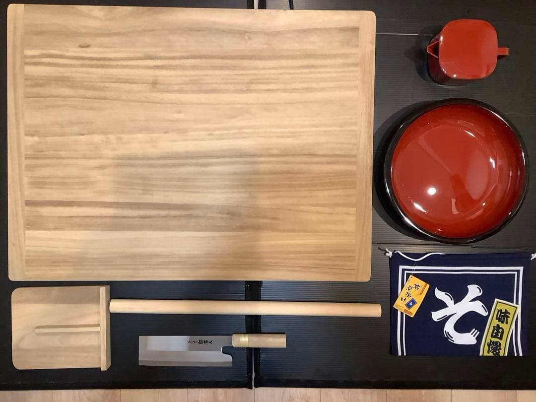 DXそば作り 6点セット　（広めの麺切台）