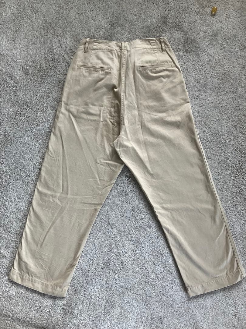 スピックアンドスパン　Higuchi×S チノワイドパンツ(サイン入り)