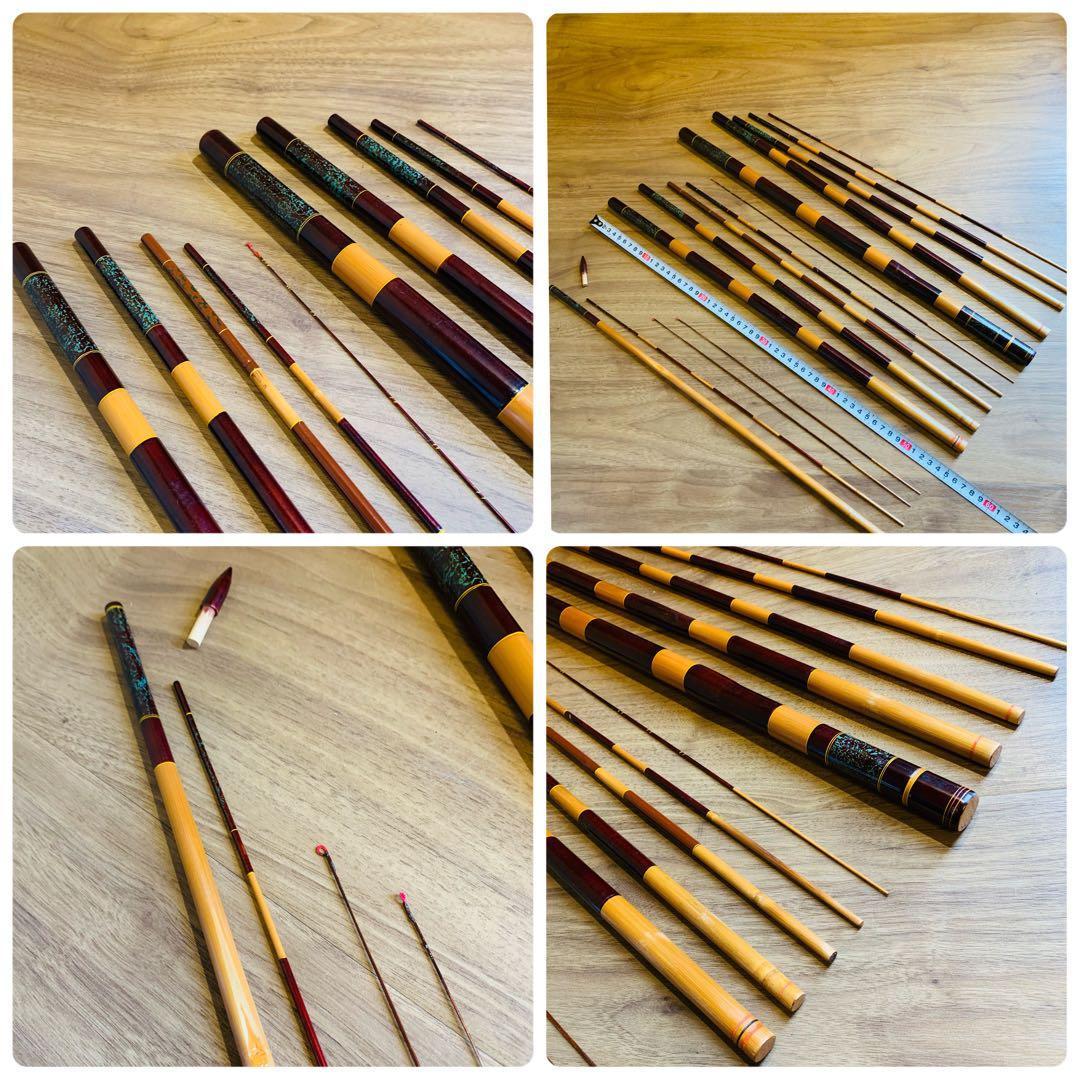 まとめて 在名有 へら竿 和竿 釣竿 竹竿ヘラ竿 竿掛け ロッド 詳細不明 〇タ