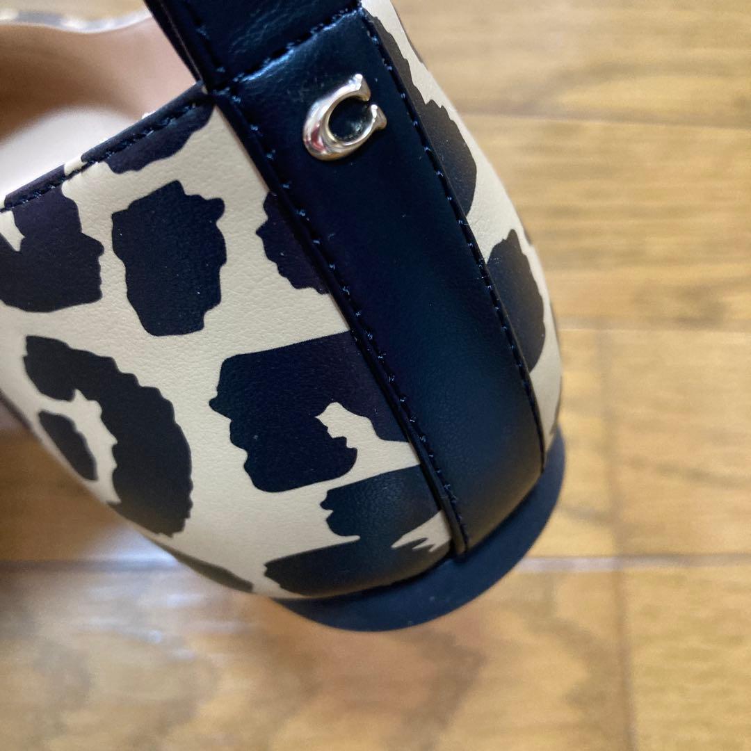 coachコーチ新品ウェンディバレエシューズレオパード柄フラットパンプス