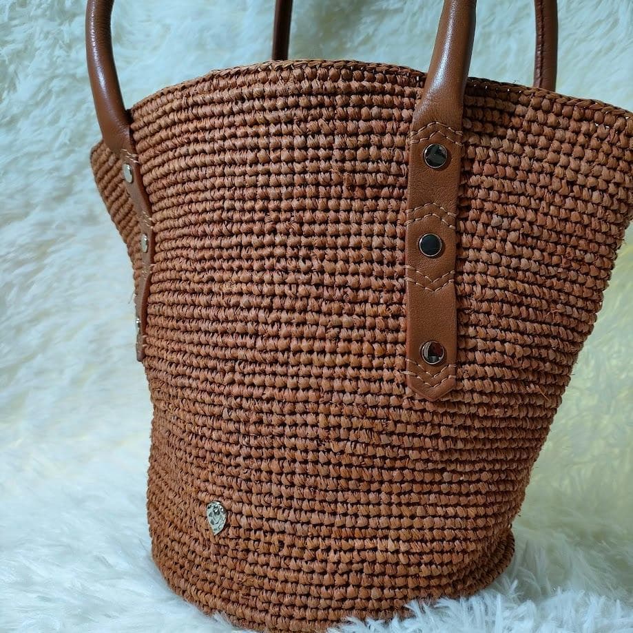 HELEN KAMINSKI ヘレンカミンスキー ラフィア トートバッグ