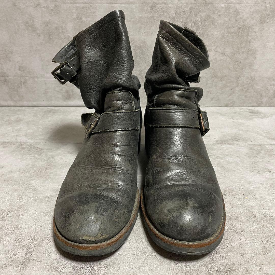 【エゴトリッピング】（8）エンジニアブーツ ブラック レザー